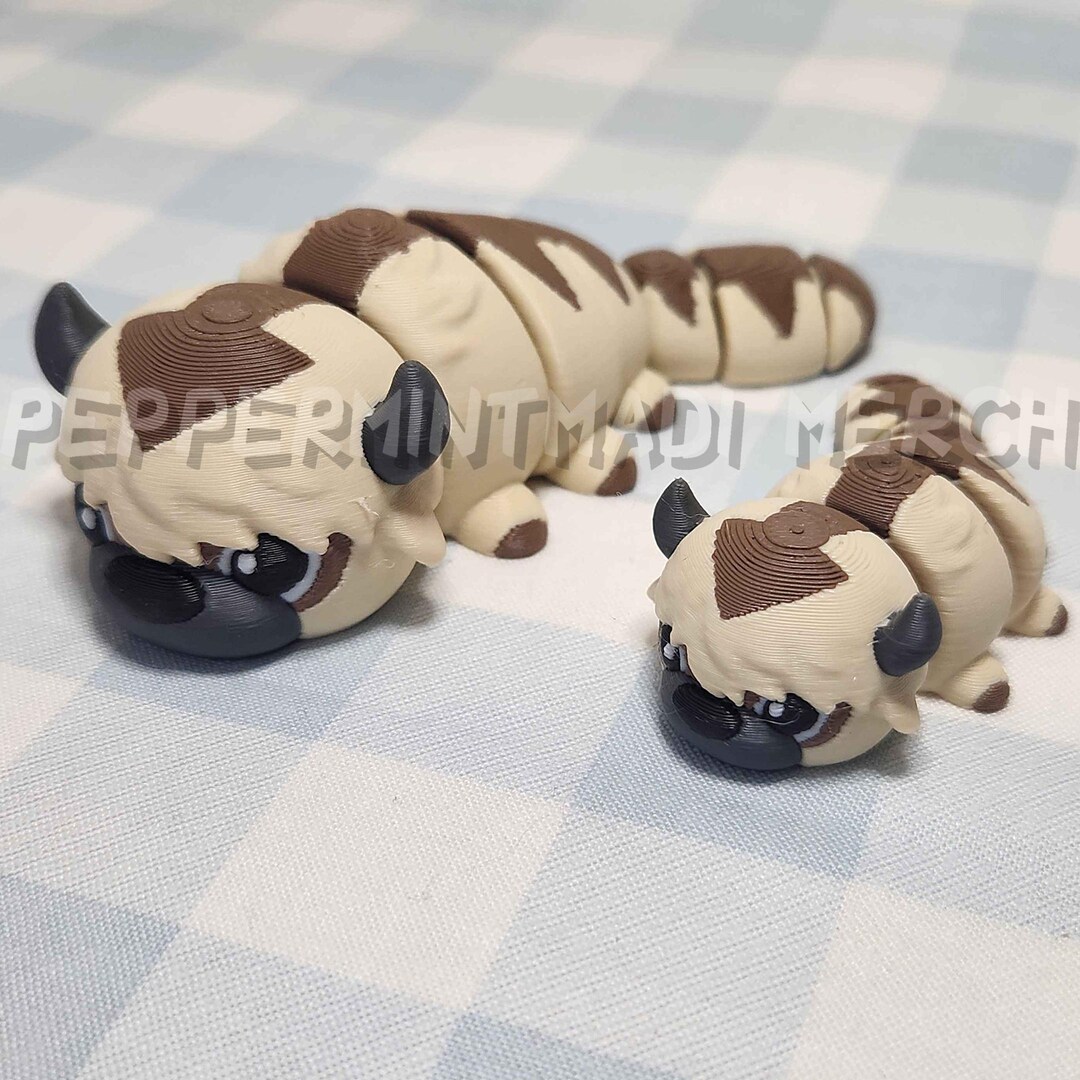 Wiggly Appa Sky Bison Fidget | 3D Printed PLA Last Airbender Toy ...