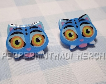 Derpy Tiger Pin | 3D Printed Handmade Pin Accessory | Kpop Demon Hunters Fanmerch