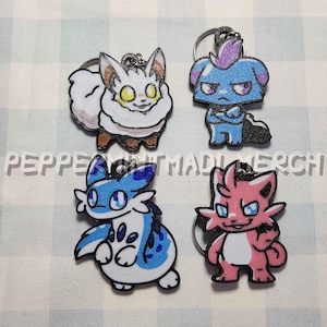 Palworld Keychain Cremis Depresso Chillet Cattiva Set | 3D Printed PLA Fidget Collectible | Game-inspired Fan Merch