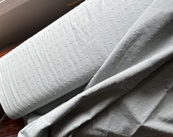 Cotton Swiss Dot -muted sage - (sold by the half yard )