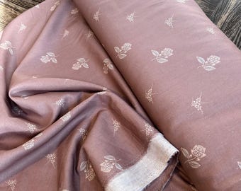 Nova - Linen cotton blend - exclusive -floral - (sold by the half yard )