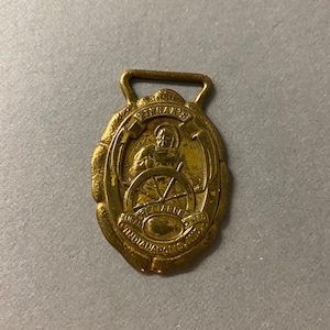 Advertising Kingans Reliable Bronzed Metal Watch Fob Circa 1900
