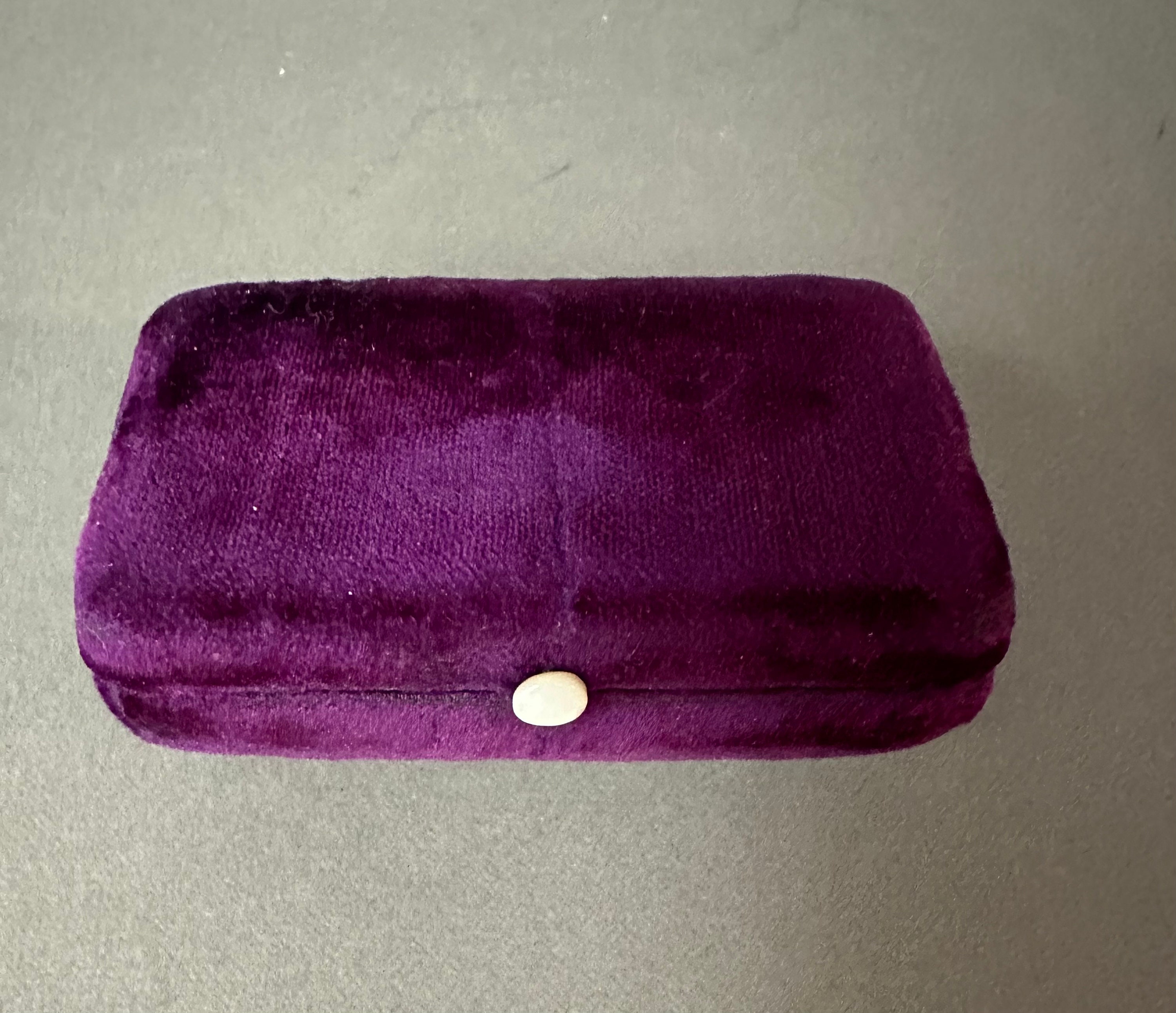 Antique Velvet Jewelry Presentation Box Circa 1910 Etsy
