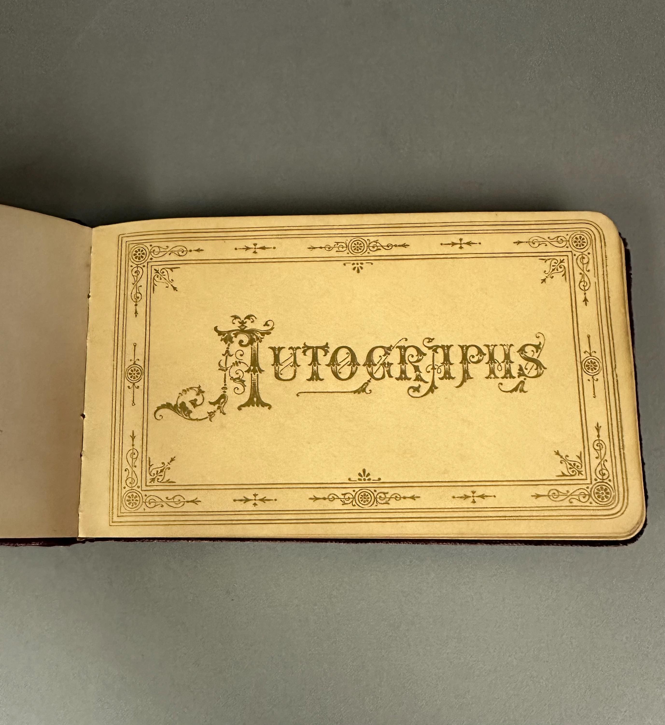 Antique Burgundy Velvet Autograph Journal Book 19th C - Etsy