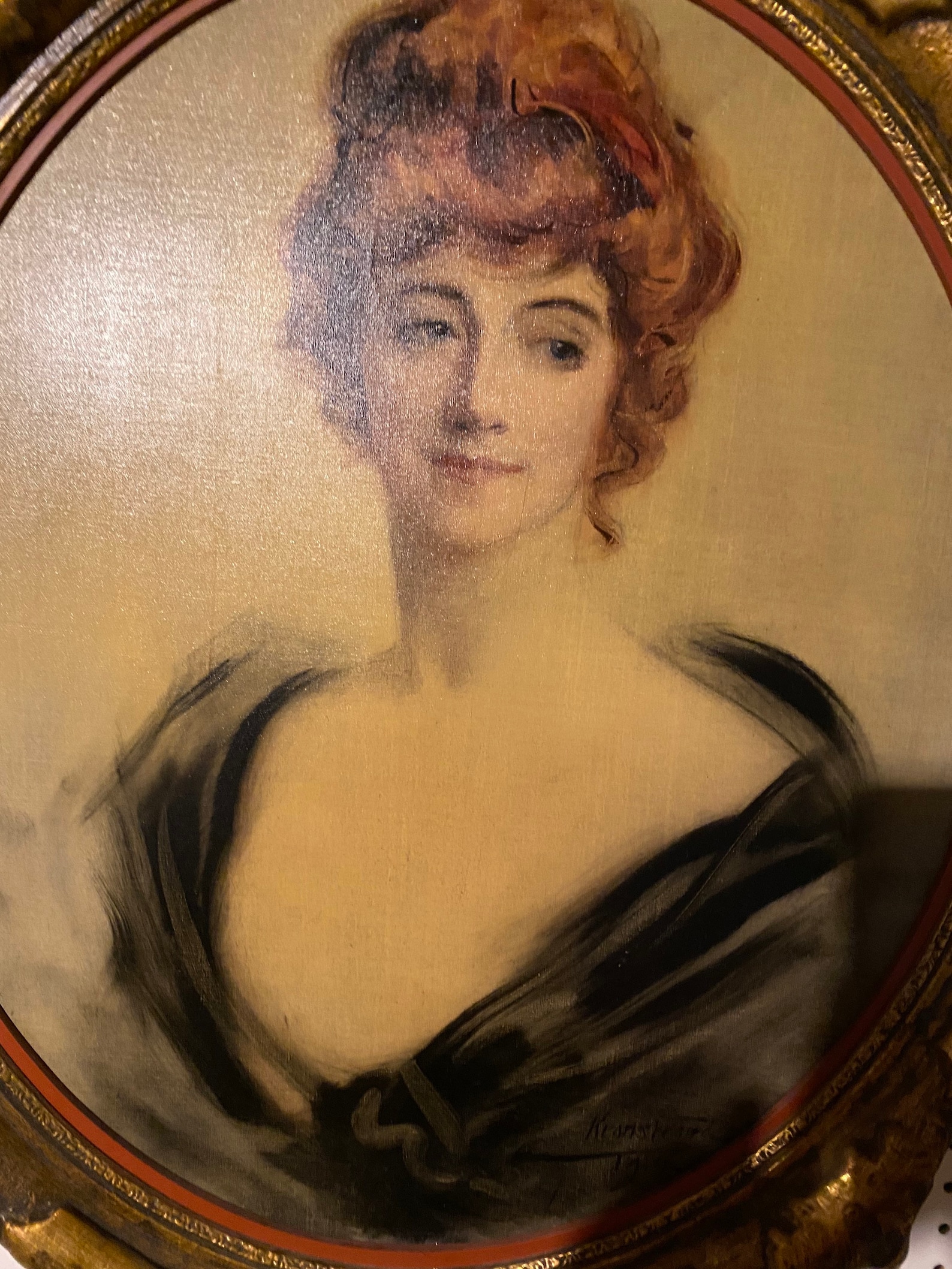 Antique Oil Painting Portrait of a Woman 1914 - Etsy
