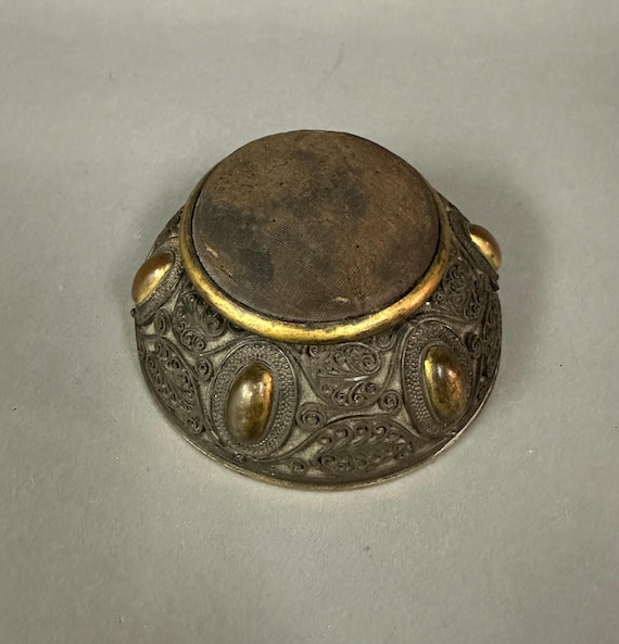 Antique Victorian Ornate Bronzed Gilt Metal Jewel Box Circa 1890