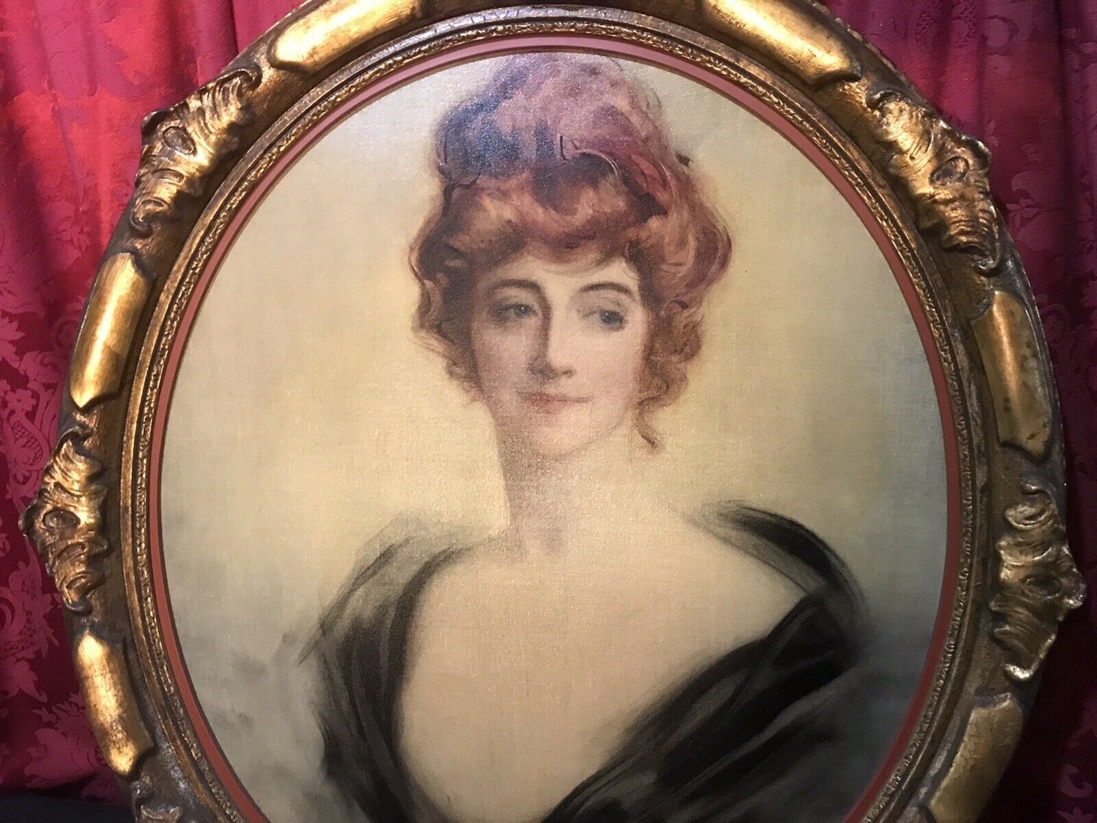 Antique Oil Painting Portrait of a Woman 1914 - Etsy
