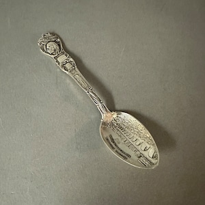 Antique Sterling Silver Minneapolis Milling District Souvenir Teaspoon Circa 1900