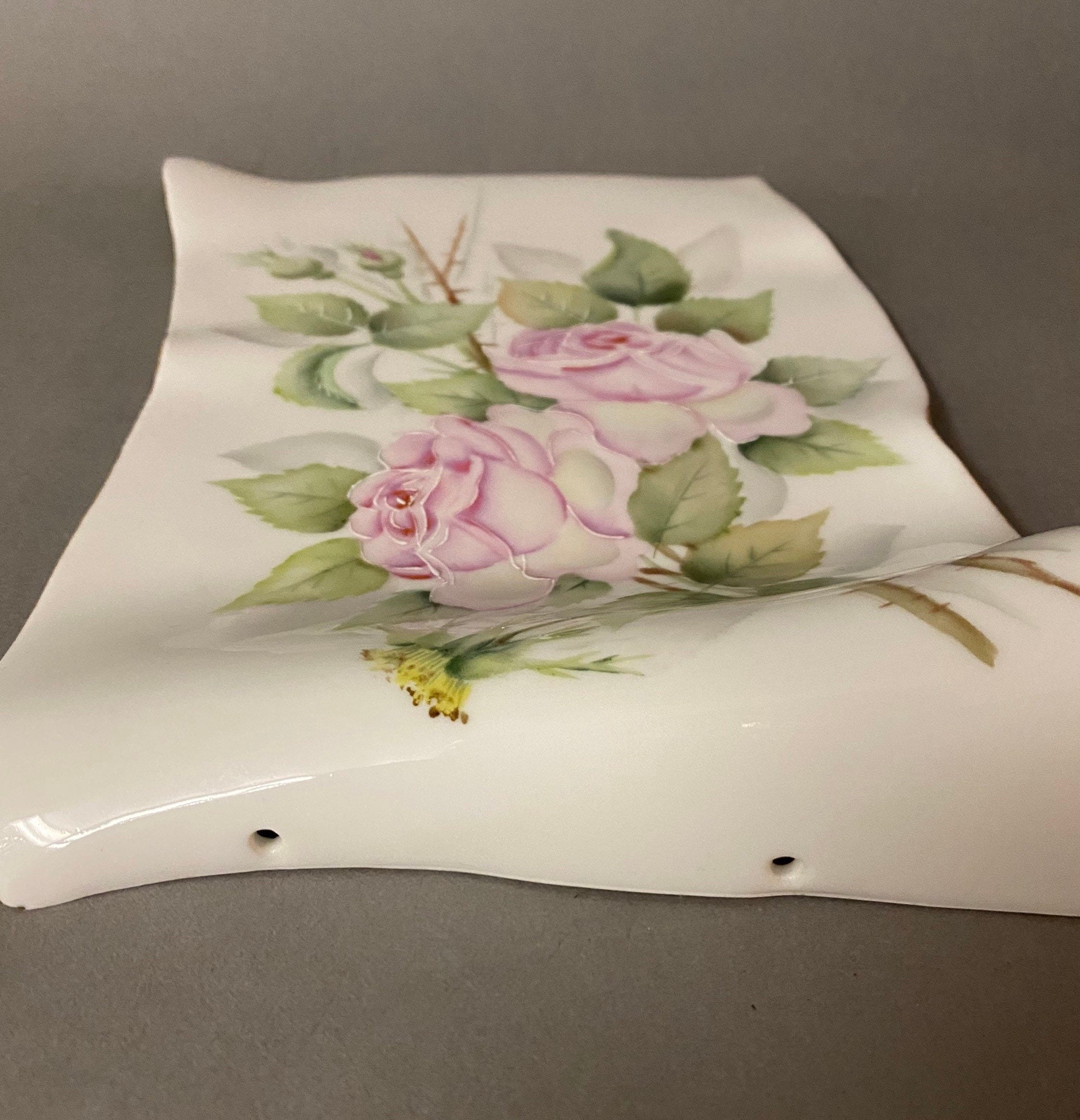 Antique French Limoges Hand Painted Porcelain Wall Plaque Circa 1910 Etsy