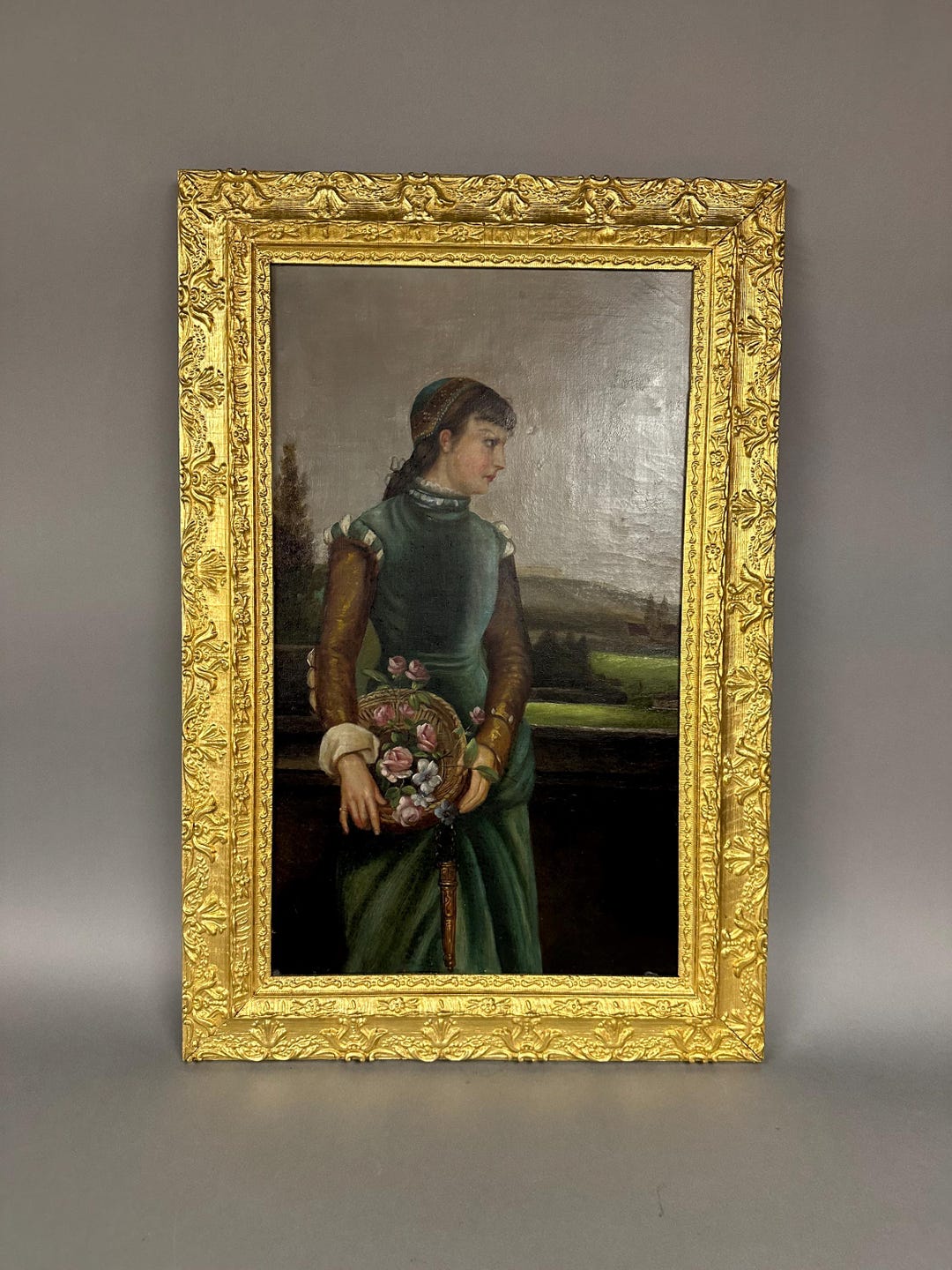 Antique Oil Painting Portrait Landscape On Canvas Framed 19th C Etsy antique-oil-painting-portrait-landscape-on-canvas-framed-19th-c-etsy