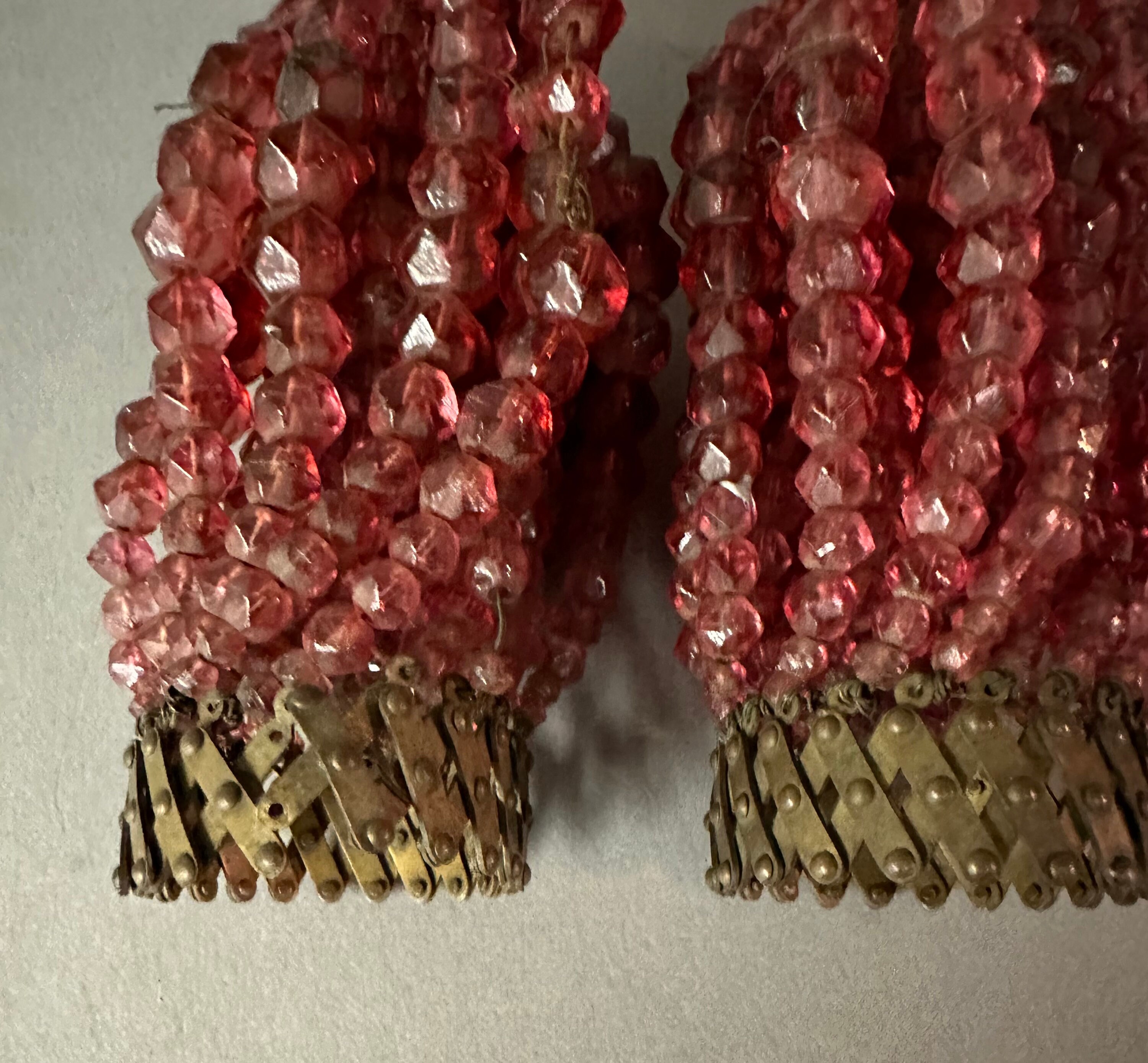 Antique Glass Beaded Light Bulb Covers Circa 1920 Etsy