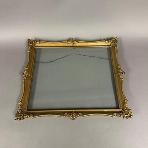 Antique Victorian Gilt Wood Rectangle Frame Circa 1890