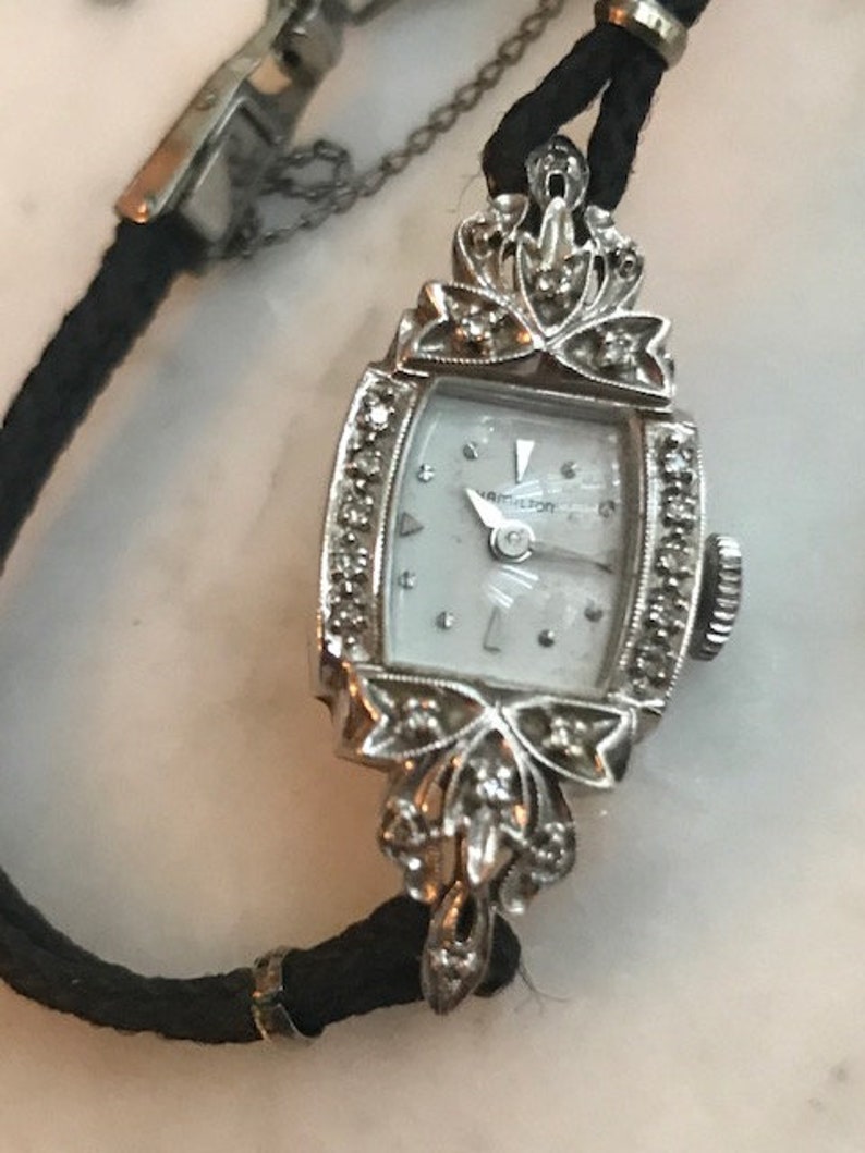 Antique Ladies 14k Hamilton Art Nouveau Wrist Watch With - Etsy