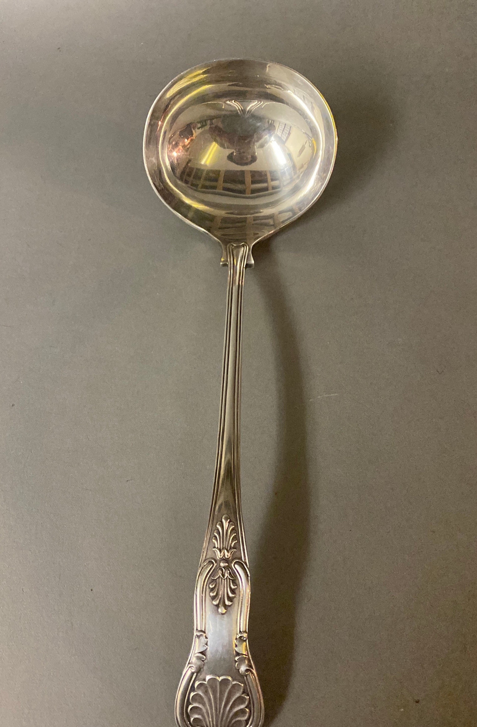 Vintage Sheffield Kings Silver Plate Punch Ladle Etsy