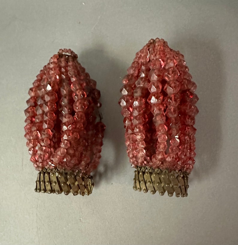 Antique Glass Beaded Light Bulb Covers Circa 1920 Etsy