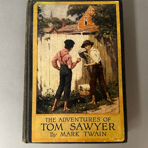 Vintage Hardcover Book The Adventures of Tom Sawyer