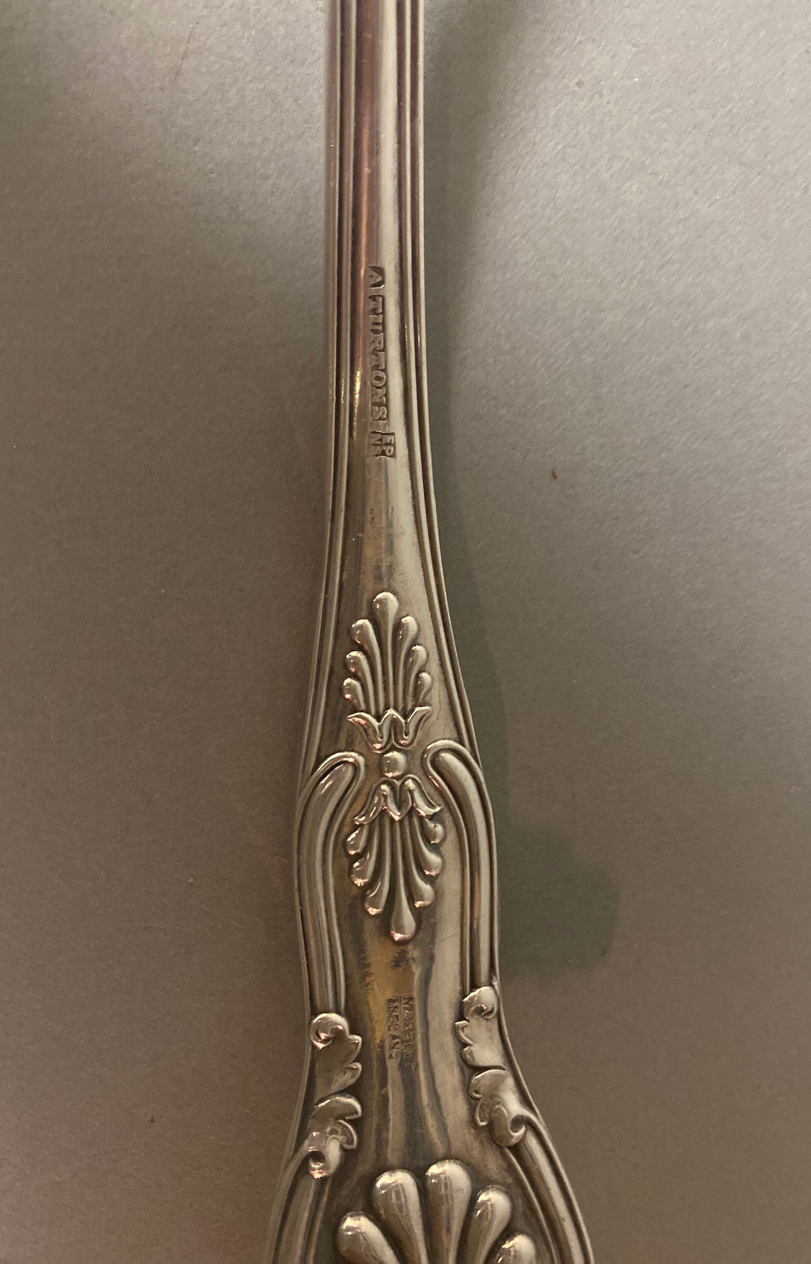 Vintage Sheffield Kings Silver Plate Punch Ladle Etsy