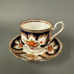 Vintage Royal Albert Decorated Bone China Royalty Teacup and Saucer
