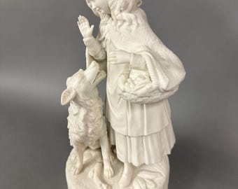 Statue de filles de Moreau Parian Biscuit Porcelain Copeland 1880 sur France