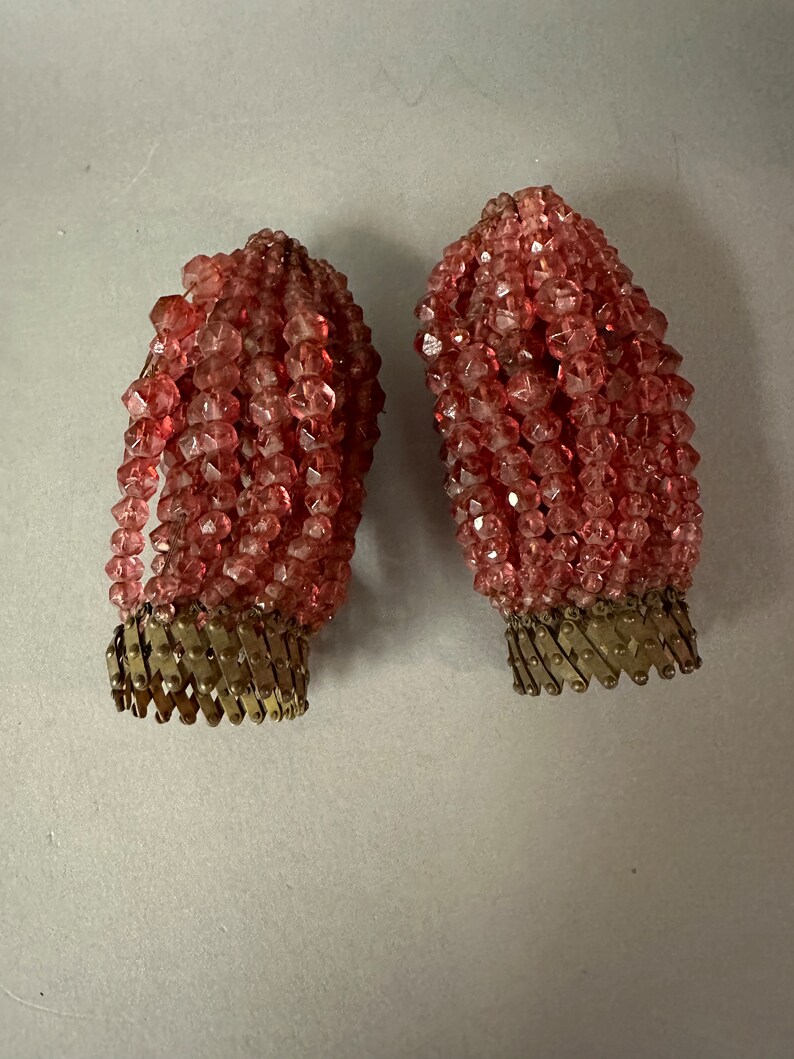 Antique Glass Beaded Light Bulb Covers Circa 1920 Etsy