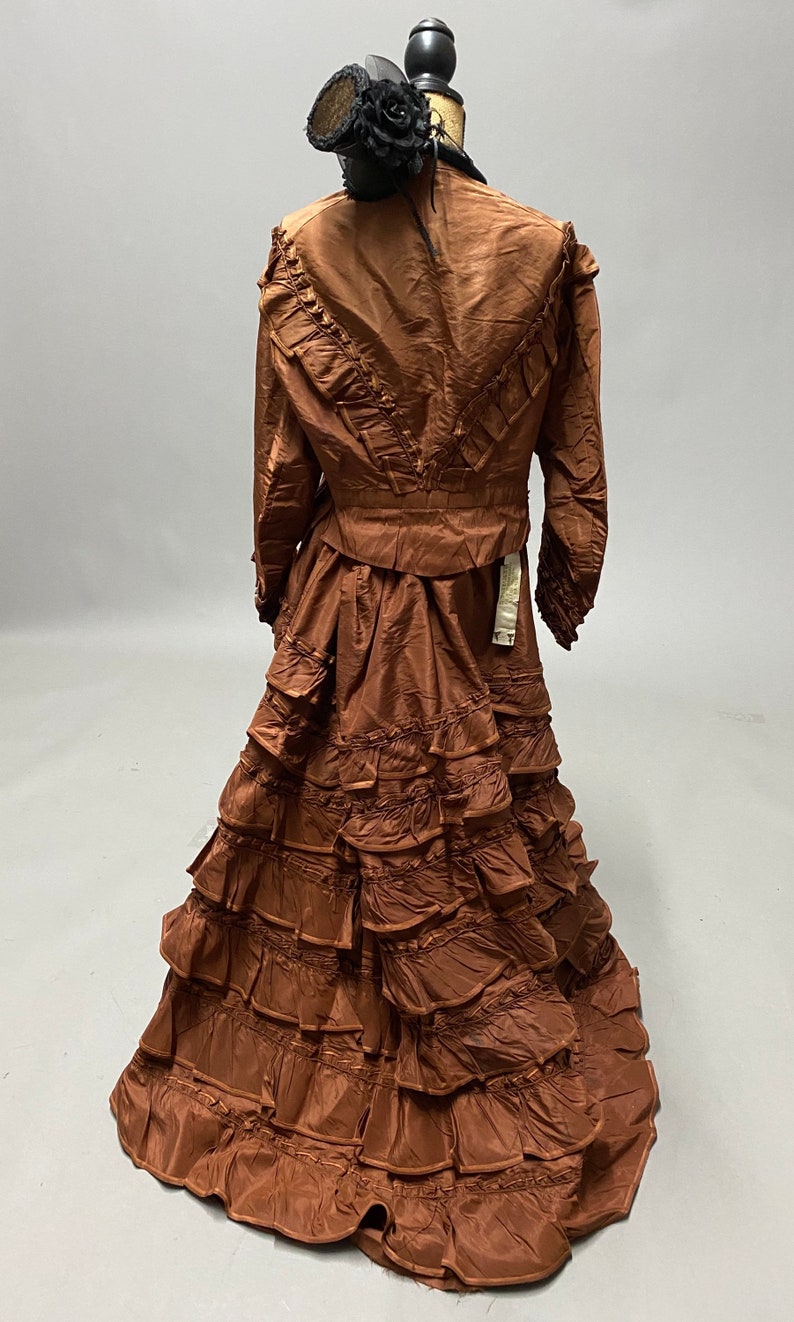 Victorian French Ladies Two Piece Day Dress Circa 1880s Paris image 9