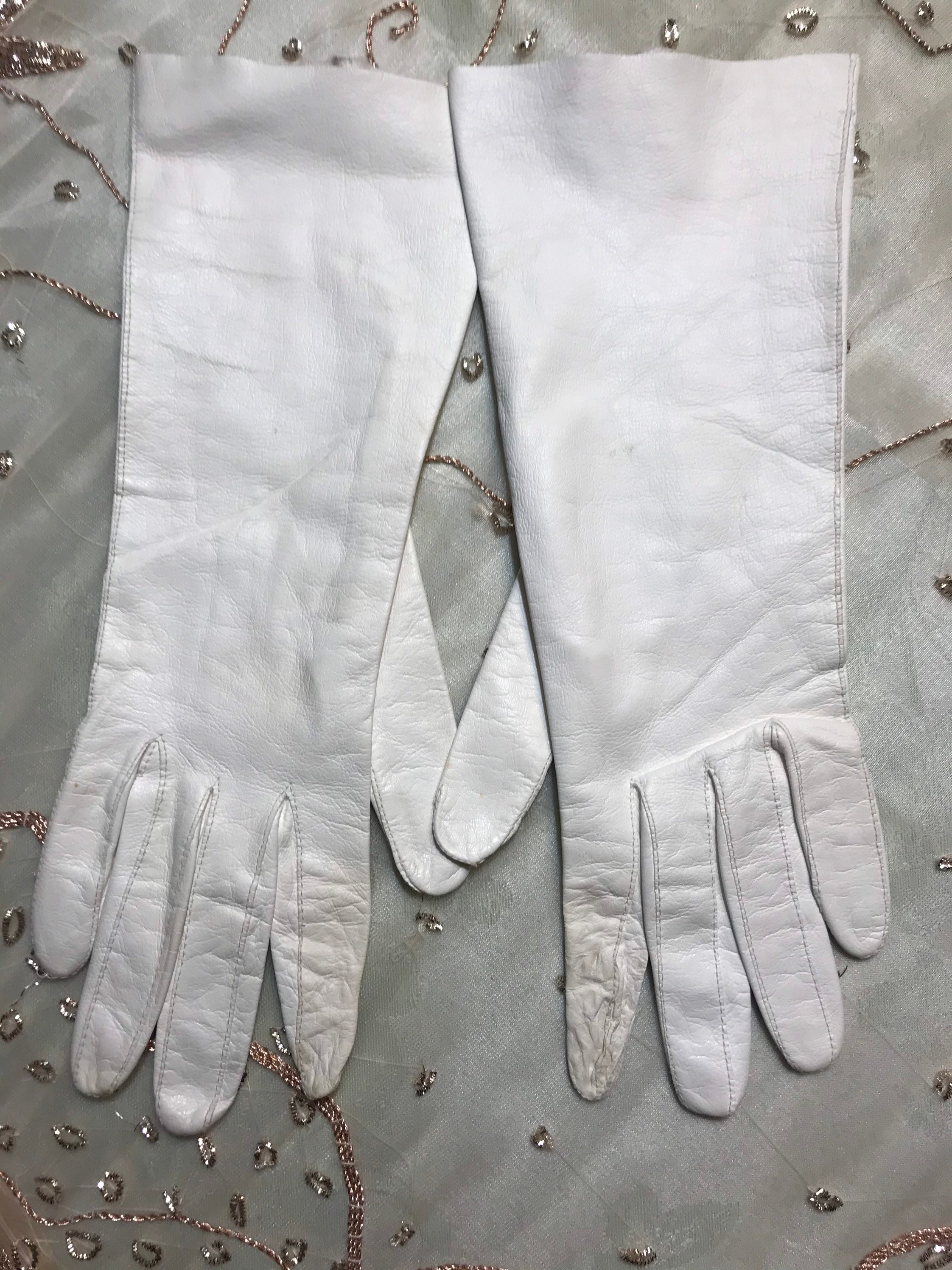 Vintage Aris of Paris Ivory Kid Gloves Etsy