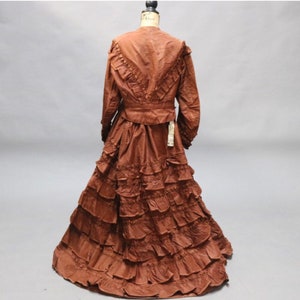 Victorian French Ladies Two Piece Day Dress Circa 1880s Paris image 2