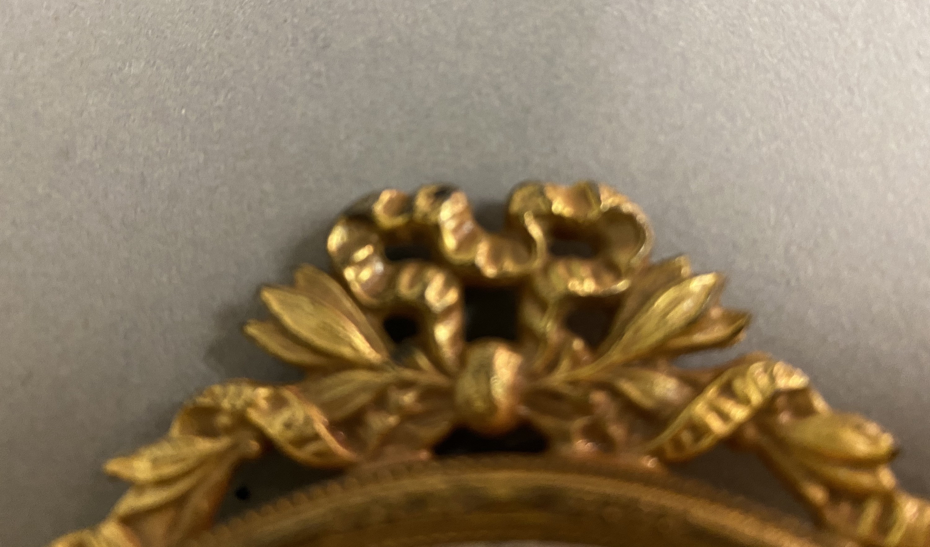 Vintage Gilt Metal Vanity Hand Mirror Circa 1930s Etsy