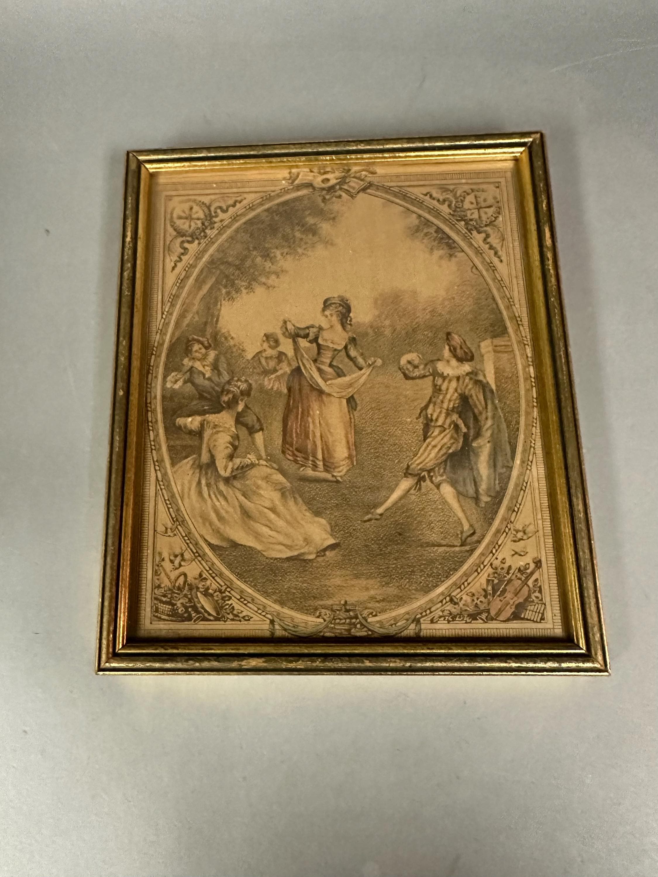 IsaCélini 『Scène de genre 』lithograph Antique French Lithograph Genre Scene Print Circa 1890 - Etsy