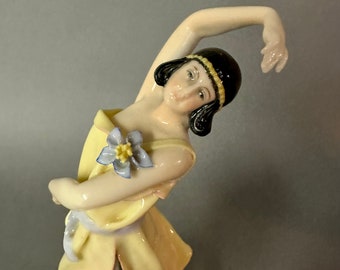 Vintage Karl Ens Fine German Porcelain Art Deco Dancing Figurine Statue Circa 1920s