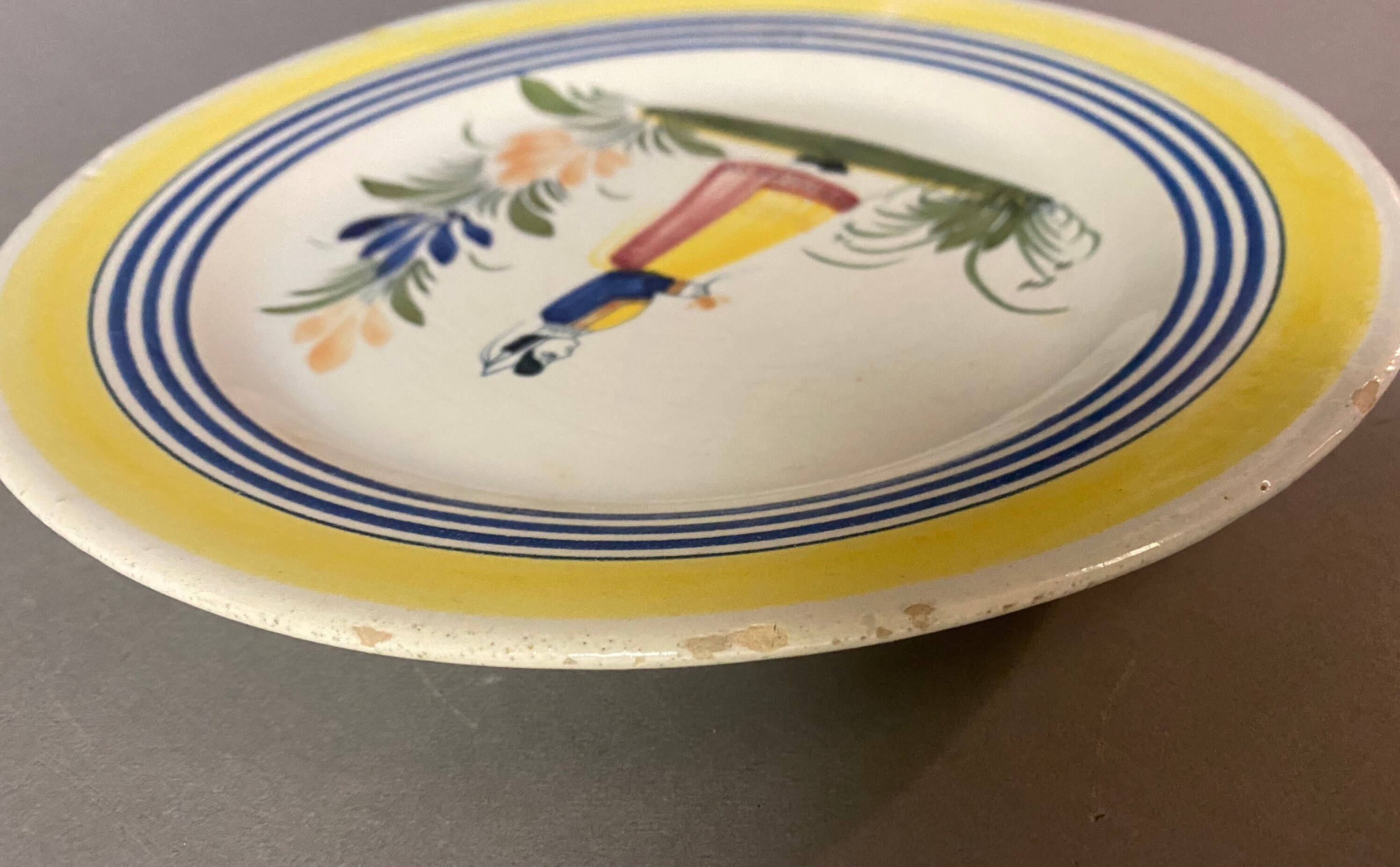 Grand Plat Faïence De Quimper 1930