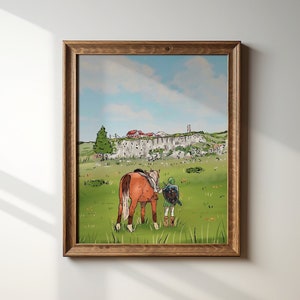 Lon Lon Ranch | Zelda Ocarina of Time | Link and Epona Giclee Print