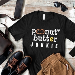 Peanut Butter T-shirt | Pecan Nut Junkie Pastries Sandwich Foodie Breakfast Lover | Funny Seed Unisex T-shirt Gift Idea