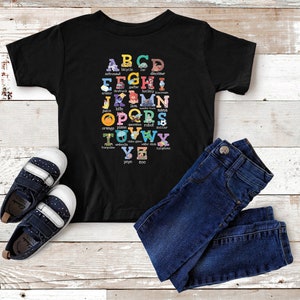 Alfabeto niños letras guitarra fútbol Video Game Lover Toddler Regalo Idea