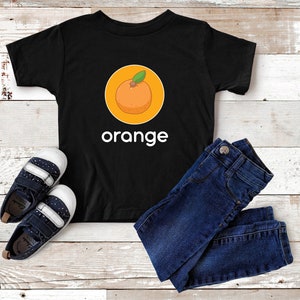 Naranja Fruta Comida Alfabeto Carta Vegano Regalo Niño Idea