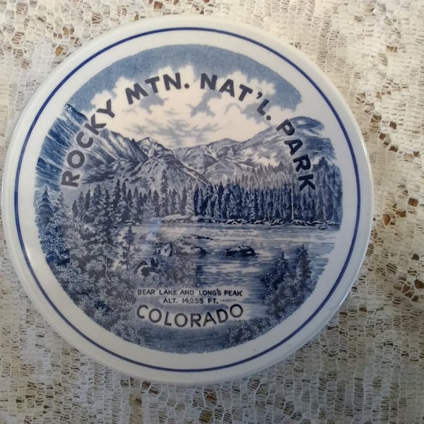 Rocky Mountain Plate Etsy