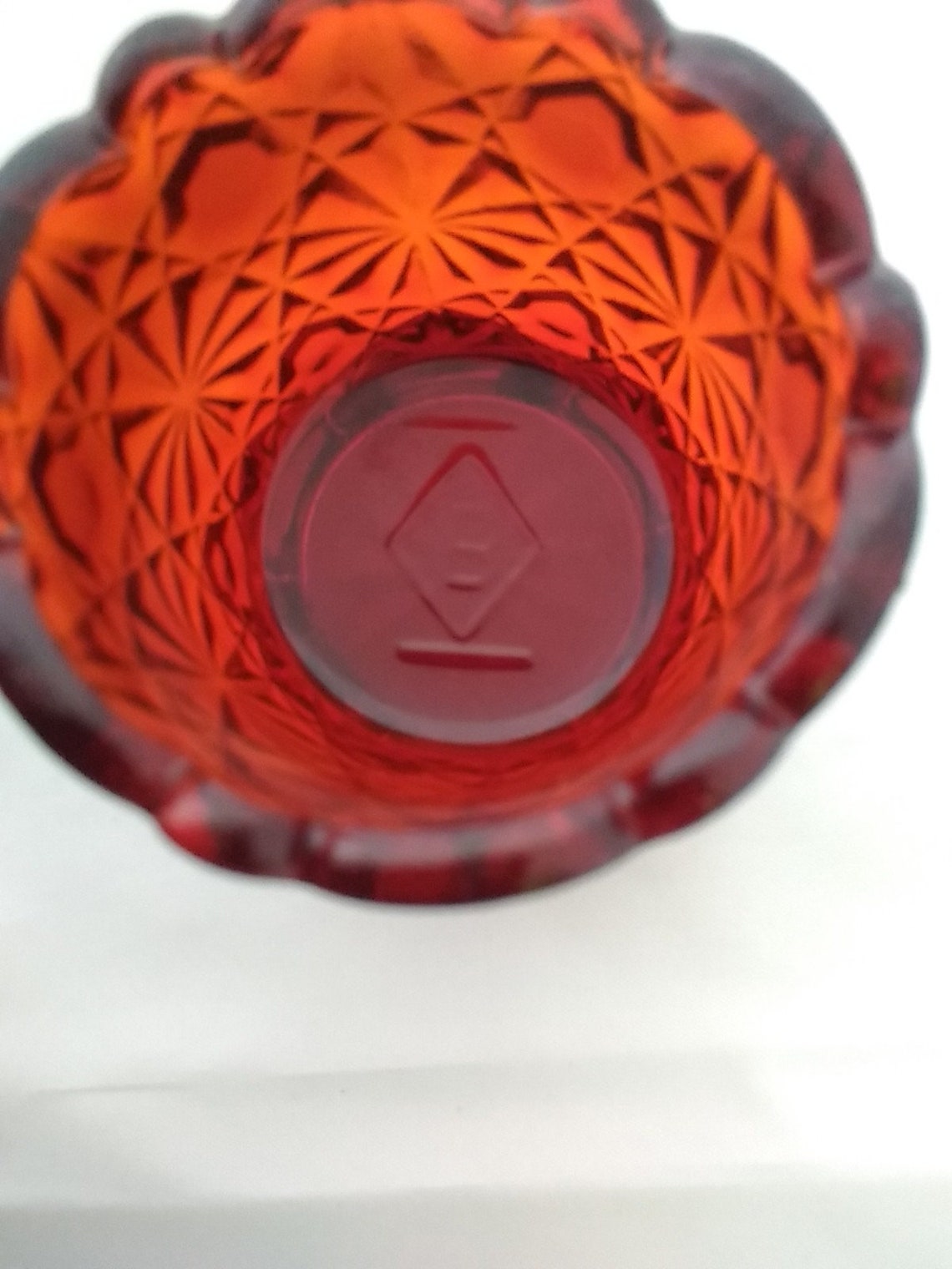 Both Are Red Boyd Glass Toothpick Holder. Misc 298 Etsy