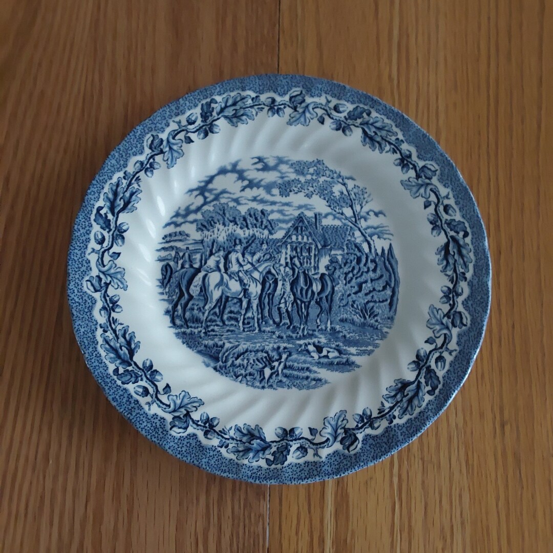 A 10 Inch Royal Wessex White Dinner Plate With Swirl Rim and Etsy