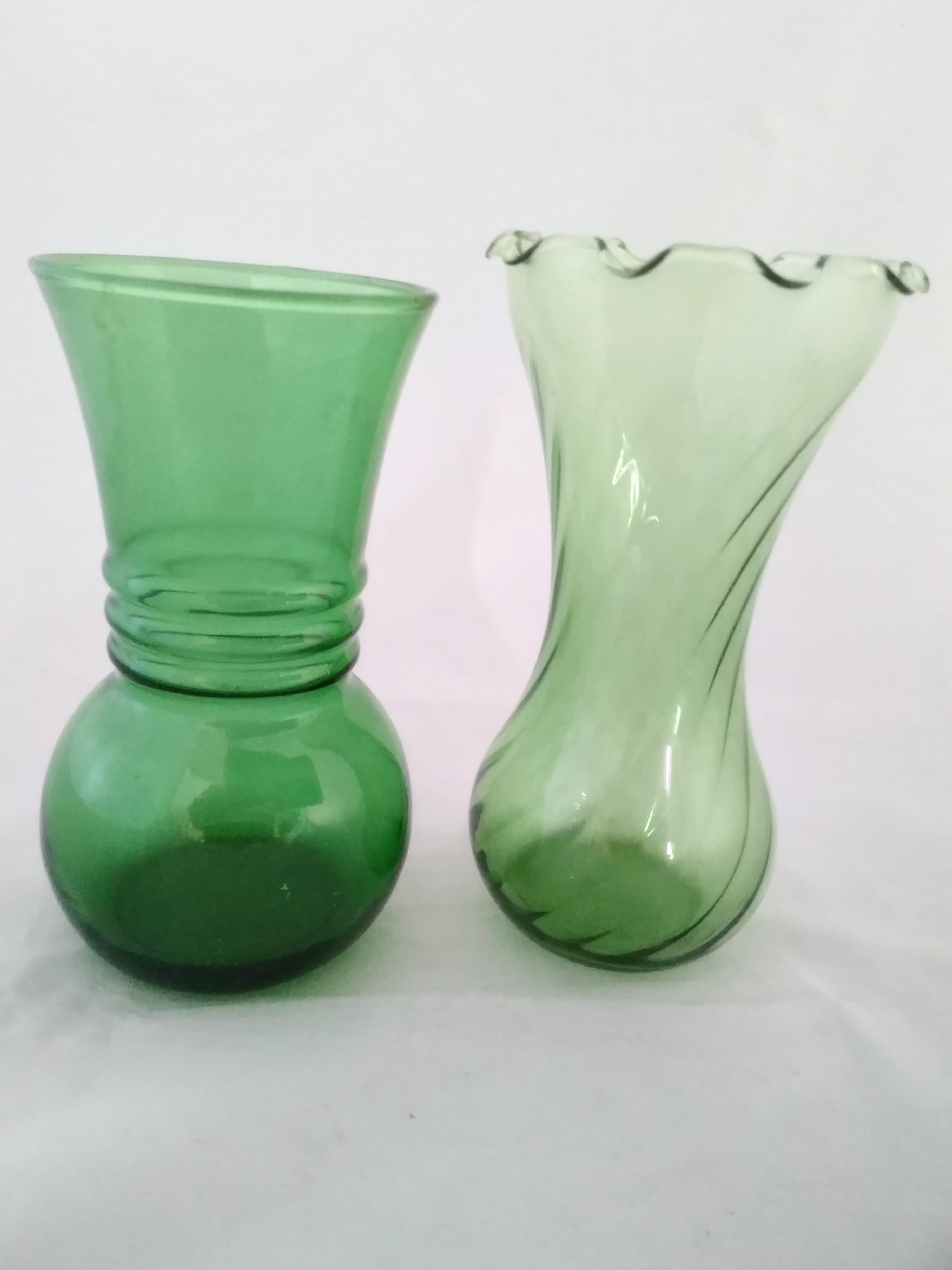 Home & Living Vases Set of 2 Vintage Green Small Vases