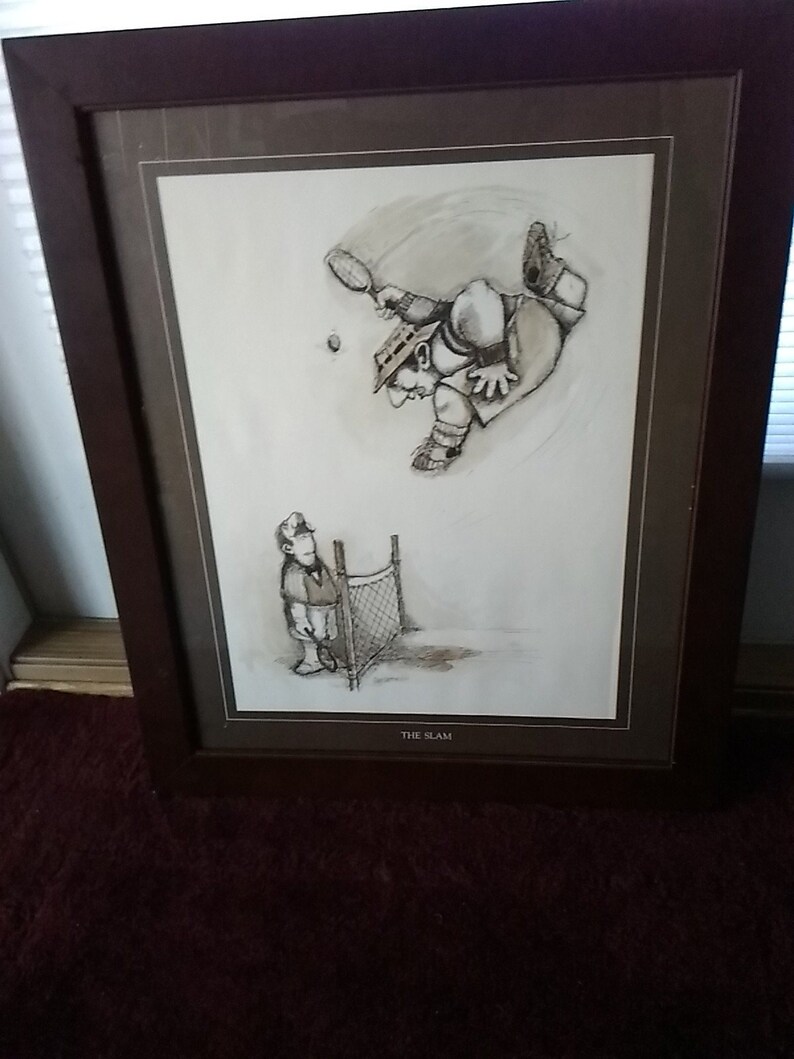 The Slamframed Gary Patterson Print 18x22 With Frame 19x23 Etsy 