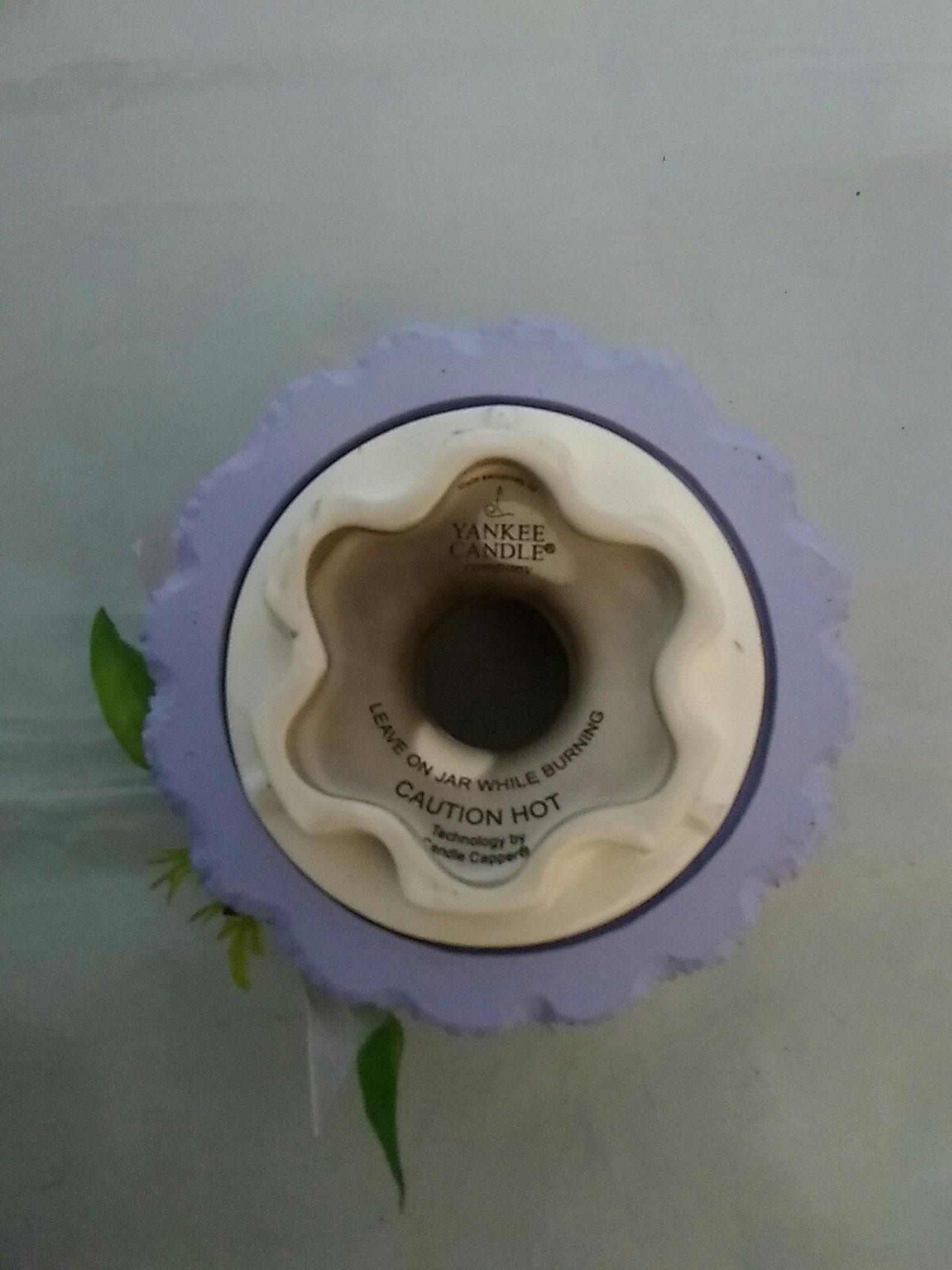 A Yankee Candle Capper. A White Hat Trimmed in Yellow and Pink Etsy