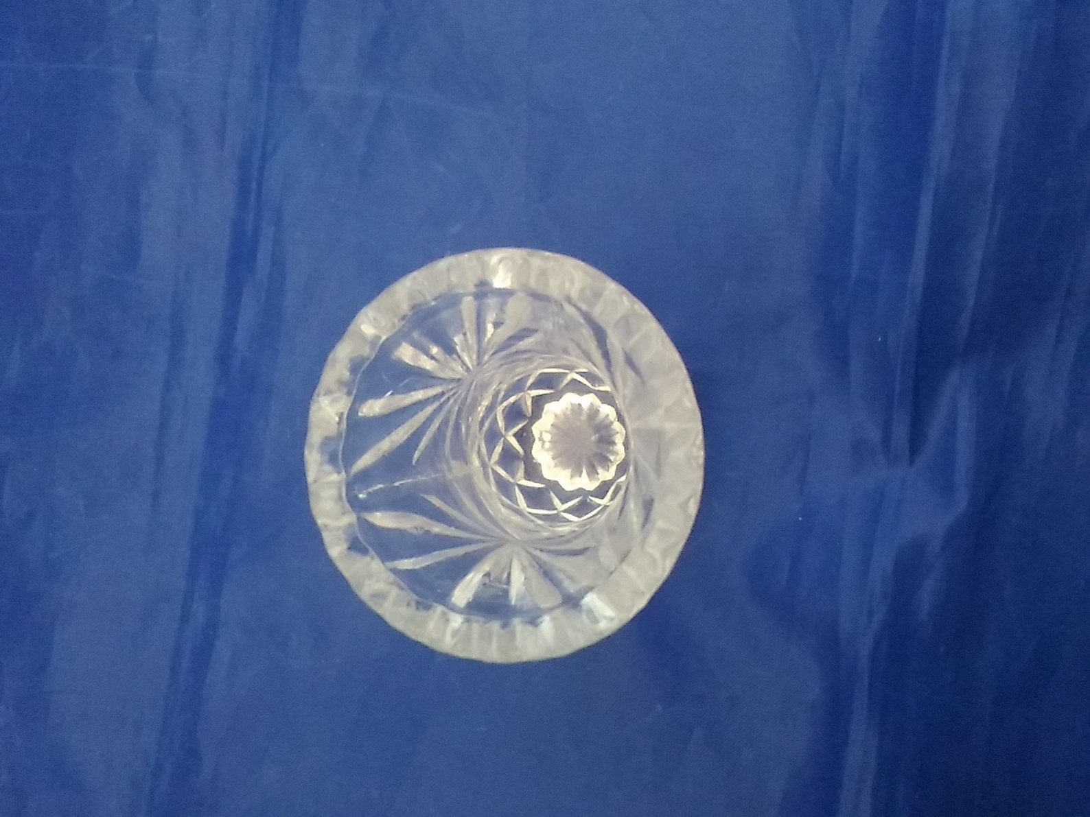 Clear Glass Toothpick Holder in a Fan and Diamond Pattern With Etsy