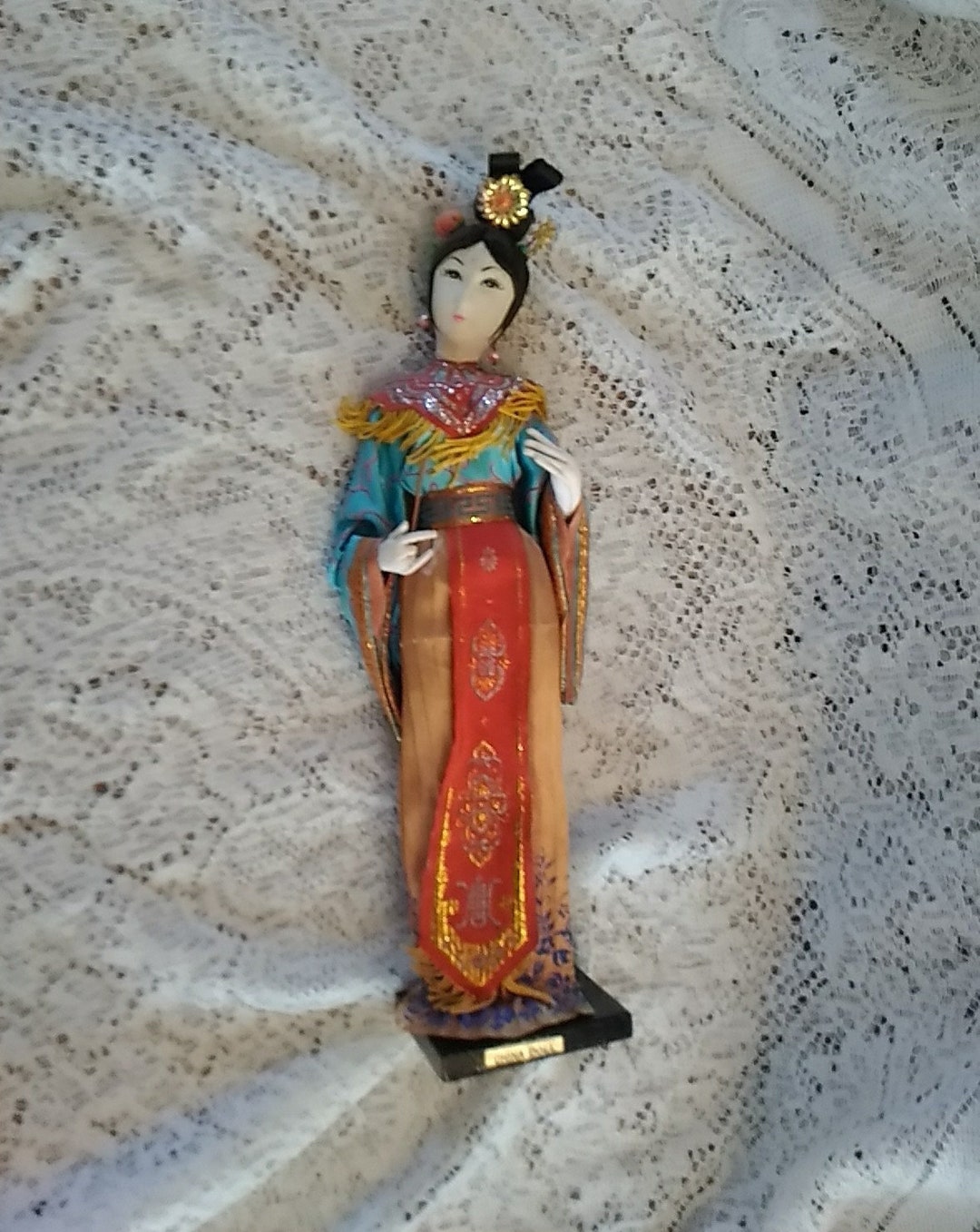 A Mandarin Brand Art Doll is a Geisha 15 Tall Doll From Etsy