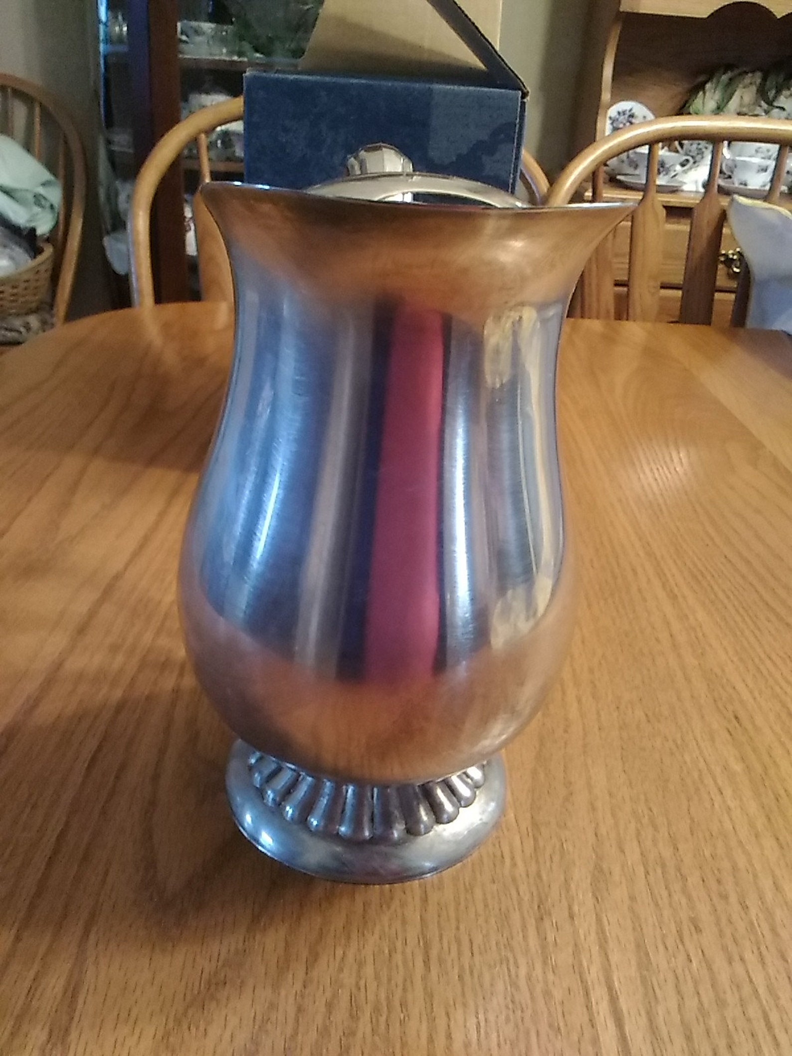 Oneida Silver Plated 2 Quart Pitcher in Their Bennington Satin Etsy