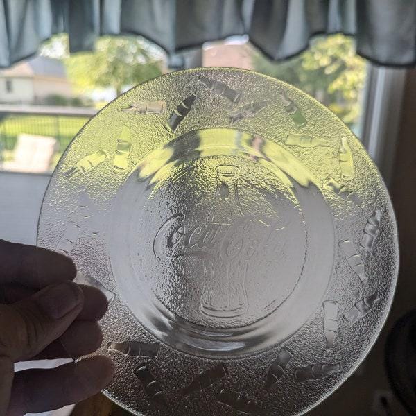 Coca-Cola ビンテージ ガラスプレート Coca Cola Glass Plate - Etsy