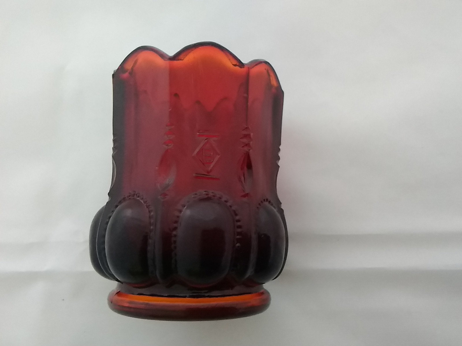 Both Are Red Boyd Glass Toothpick Holder. Misc 298 Etsy