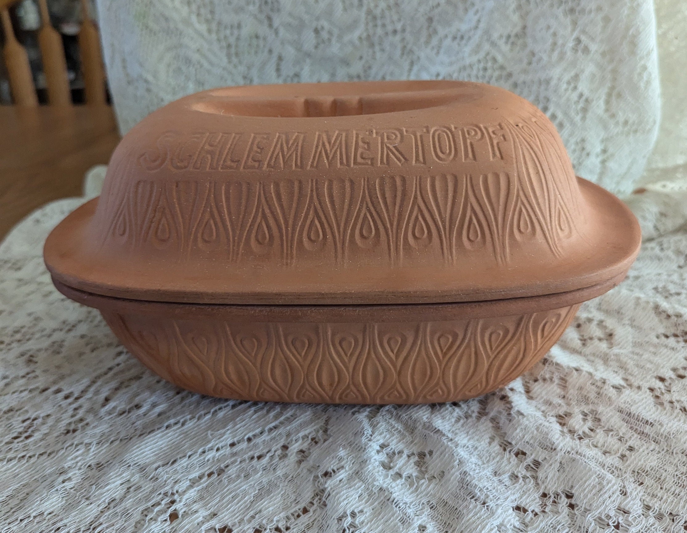 A Clay Roaster, Casserole Crock by Schlemmertopf Keramik #833