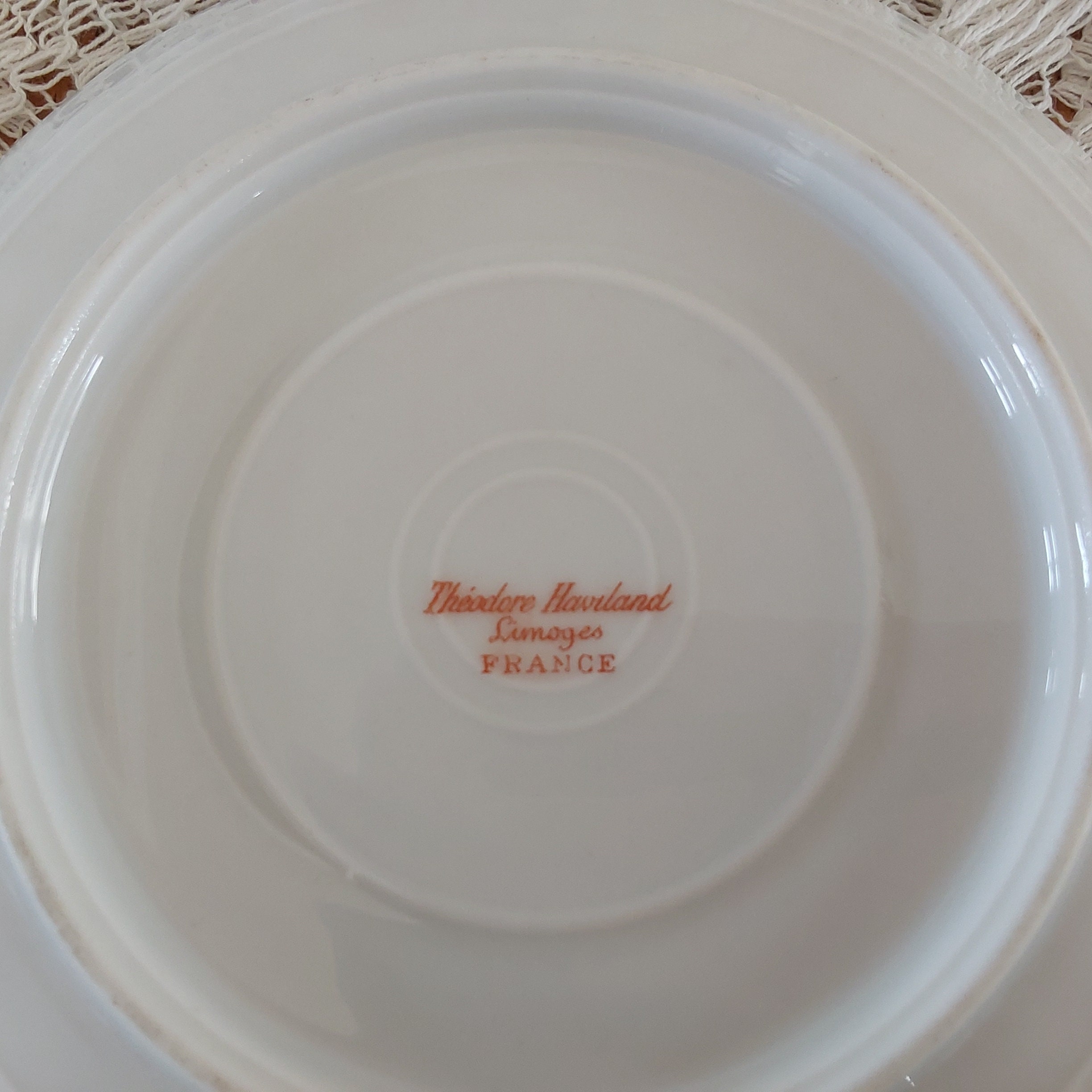 A Marked Theodore Haviland Limoges France White Porcelain Swirl