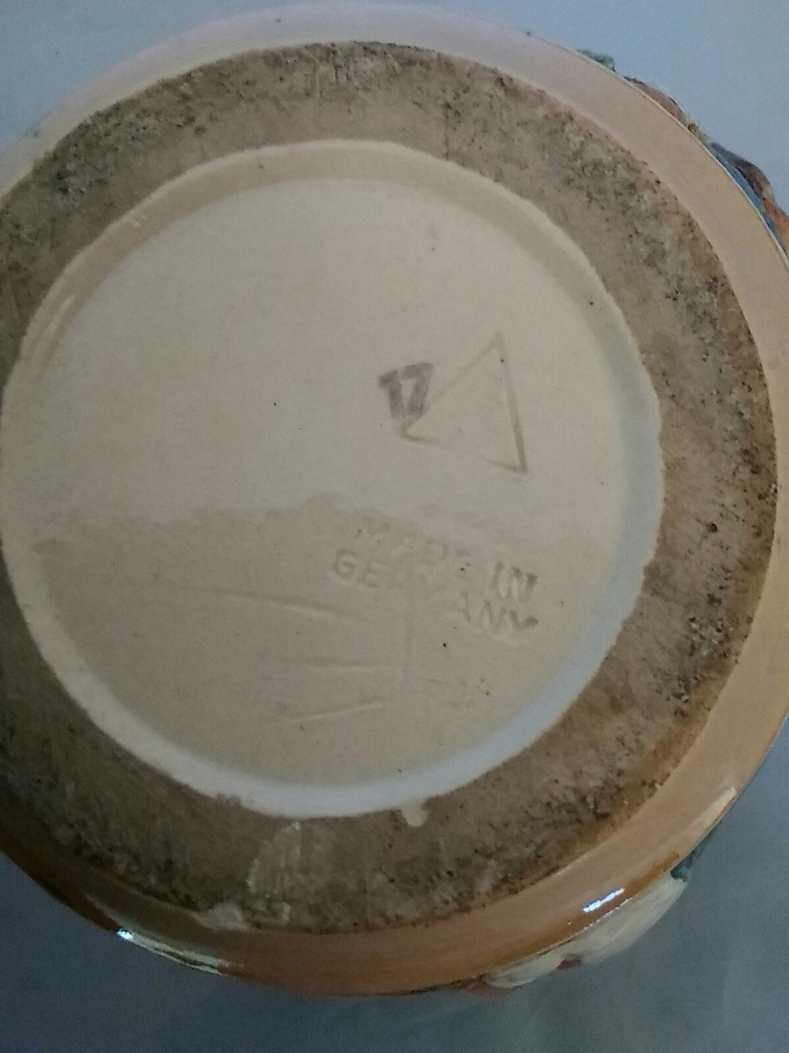 From Germany a ceramic spinning ashtray. Misc 628 Etsy