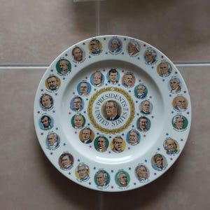 Lyndon Johnson Plate - Etsy